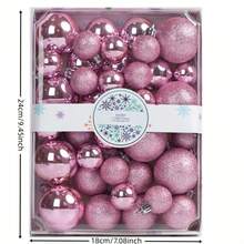42 Stücke Weihnachtsparty dekorative Kugeln, Weihnachtskugeln zum Aufhängen, Weihnachtsschmuck, Plastikkugeln, Hängedekokugeln, Weihnachtsdekoration, geeignet für Weihnachtsbaum Szene Dekoration, Heimdekoration, Outdoor-Dekoration, Feiertagsparty Dekoration, Weihnachtsparty Zubehör, weihnachtliche festliche Hängeornamente, Event Party Geschenke, Weihnachtskugel Geschenkset, Frohes Neues Jahr, Geschenk für Freunde und Familie Raumdekoration Winterweihnachtsdekoration Weihnachtsgeschenke Weihnachtsdekoration - Verschiedenfarbig - Übersicht 17