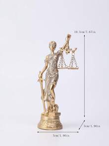 A Home Office, Christmas Statue Ornament Of The Goddess Of Fairness And Justice, Desktop Decoration Home Decor Christmas Decorations Room Decor