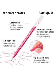 Languo 168-Piece Colored Pens Set With 162 Vibrant Colors & Premium Organizer Case - 0.6mm Fine Tip Art Markers For Journaling, Bullet Writing, Scrapbooking, School, Office