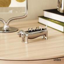 Soporte para anillos Dachsie - Cromo - Ver 3