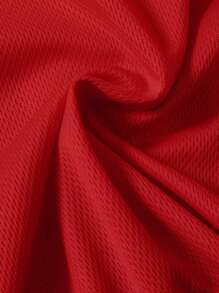 3 件套休闲街头运动风格网眼袖口罗纹圆领无袖背心连体裤短裤套装