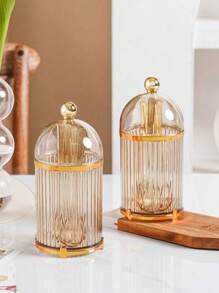 1 Set Spoon With Storage Jar, Modern Tableware Organizer Suitable For Restaurant, Home, Halloween, Christmas Party And Wedding, Cutlery Accessories