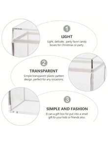 Hộp đựng trong suốt 6/9 chiếc, Hộp đựng bằng nhựa Acrylic, Hũ đựng kẹo có nắp, Hộp trưng bày kẹo, Có thể dùng đựng trang sức, mỹ phẩm, tượng nhỏ, đám cưới và kẹo, Thích hợp làm quà tặng đám cưới, mùa tốt nghiệp, Giáng sinh, Ngày lễ tình nhân, Lễ Phục sinh, Halloween và Lễ Tạ ơn - Hoàn hảo để đựng đồ ăn nhẹ mùa hè, bánh quy và quà tặng mùa thu, đồ dùng gia đình thiết yếu, đồ dùng du lịch cần có và đồ dùng cho mùa tựu trường - trong suốt - Xem 5
