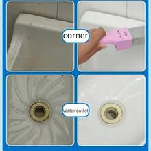 1-Piece Set (Limestone + Handle), Long-Handled Limestone Toilet Brush, No Dead-End Brush, Toilet Descaling Cleaning Tool - Suitable For Bathroom/Pool/Home Cleaning! - 粉色 - 查看 9