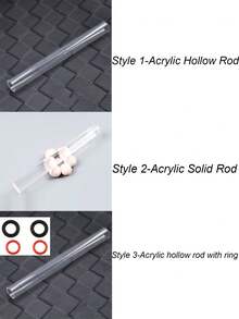 Transparent Acrylic Polymer Clay Rolling Pin With Thickness Gauge, No-Electricity Clay Art DIY Tool For Sculpting And Shaping Clay - Multicolor - View 9