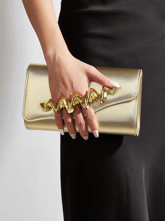 Glitter, Shiny, Luxury, Glamorous, Elegant, Exquisite Large Women Clutch Purse Evening Bag Prom Handbag With Detachable Chain For Wedding Velvet Elegant For Girls, Women, College Students, Rookies & White-Collar Workers For Party, Prom, Wedding