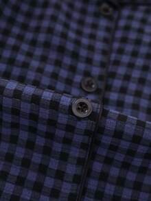 Plus Size Women Plaid Pajama Set, Cute Lapel Button Up Top And Long Pants, Sleepwear And Loungewear, Fall Winter Clothes