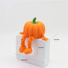 1pc Halloween Pumpkin Decor, Grim Reaper Ghost Creative Decoration Suitable For Halloween, Christmas, Holiday Decor Candle Holder, Home Decor For Living Room, Bedroom, Tabletop, Party Supplies, Perfect Gift