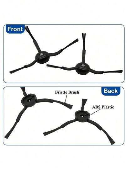 Side Brush Replacement Roborock S8 Pro Ultra, S7 Max Qrevo, Qrevo Slim, Series Of MaxV/S7/Q7Max/Q8 Max/S8/Q7/Q5/S6/S5/S4/E5/E4/E3/E2 Robot Stofzuiger Cleaner view 3