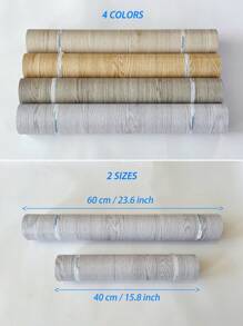 1 rollo de baldosas autoadhesivas de suelo con patrón de madera minimalista, rollo de papel tapiz, rollos de suelo de vinilo reforzado. Baldosas de suelo autoadhesivas impermeables, resistentes al desgaste y antideslizantes. Papel tapiz/pegatinas de suelo autoadhesivas. Pegatinas de pared de decoración occidental, papel tapiz autoadhesivo, decoración de pared. Decoración de habitación para cocina, baño, sala de estar, dormitorio, decoración de cocina, oficina, decoración del hogar. Papel tapiz de pared decorativo, baldosas de suelo autoadhesivas, baldosas de suelo autoadhesivas