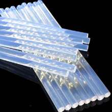 100 piezas Silicon en Barras Delgado para aplicar con pistola de silicón Mayoreo 7x245mm y 1*250mm Hot Melt Sticks - Blanco - Ver 4