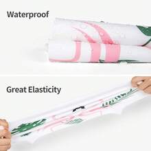 COPOZZ Gorro de natación para Adultos, de Silicona, Impermeable, cómodo, para Cabello Largo y Corto - Flamenco - Ver 10