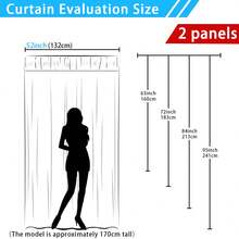 2 Paneles de Cortinas Semiopacos a Cuadros, Estilo Granja Decoración del Hogar Adecuado para Sala de Estar, Dormitorio, Balcón, Ventana Abuhardillada, Estudio, Estudio, Cortinas Decorativas con Ojales, Disponible en Cuadros Negro, Rojo y Blanco, Azul, Amarillo y Beige