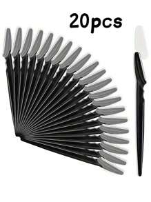 80/60/50/40/30/12pcs Multifunctional Portable Eyebrow Trimmer, Multi-Function Hair Removal Tool, Trimming And Shaping Shaver With Dust-Proof Protective Design Cover, Suitable For Men And Women Facial Hair Removal