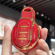 Casing Kunci Mobil TPU dengan Pelindung Remote Control, Gantungan Kunci, Tempat Kartu Identitas untuk BMW MINI S ONE JCW F54 F55 F56 F57 F60 CLUBMAN COUNTRYMAN, Aksesoris Mobil, Hadiah Natal untuk Ibu, Ayah, Wisuda, dan Guru - MultiWarna - View 24