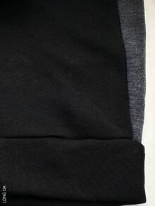 Men Hoodie Co-Ords - Hitam - View 4