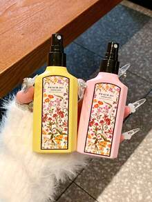 1 Stück - 100ML Duftzerstäuber, PFIRSICH Blütentraum Duftzerstäuber, Gardenie Jasmin Parfüm, langanhaltender Duft Kleidung Geruchsentferner Spray, PFIRSICH JO+ Coole Sommer Serie, alkoholfreier Blauer Windspiel Duftzerstäuber, Geruchsentferner Spray, leichtes Duftwasser Damen Duftzerstäuber, Raumduft Spray