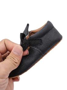 0-1 Years Old Infant Toddler Shoes With Bowknot & Glitter PU - Black - View 10