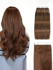 60 件直发纬纱胶带雷米头发自然隐形 PU 胶带接发胶带接发胶隐形 6 号接发 - S6 - 查看 1