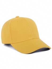 1 件男女通用简约休闲纯色棒球帽，轻便透气可调节弧形帽檐帽子，适合户外运动、通勤、徒步旅行、钓鱼，适合日常使用 - 棒球帽 - 查看 24