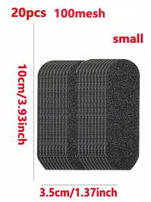 20/10 片足部锉刀砂纸 - 耐用黑色金刚砂板，打造光滑双足，去除死皮，无味塑料修脚工具，大号 100 粒度 5.39 英寸 * 1.69 英寸，小号 180 粒度 3.93 * 1.26 英寸 - 彩色 - 查看 19