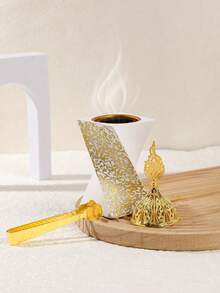 1件/套创意卧室香炉，金属盖中东香炉装饰，香薰扩散器，驱蚊香盒，家居装饰，房间装饰，瑜伽室，露营，花园，露台，经典烛光晚餐道具，装饰品 - 白色 - 查看 8