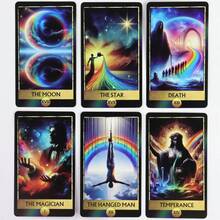 Rainbow Tarot Cards Women's Board Game Playing Decks Divination Oracle Cards, Paper Materials, Good Quality, Only English PDF Guidebook - Photo Color - View 8