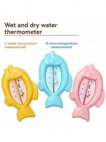 1pc Cartoon Bear Water Temperature Thermometer, Simple Design Bath Water Temperature Meter, Indoor Thermometer Wholesale - Multicolor - View 2