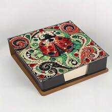 Kit de pintura de diamantes 5D - Caja de cuaderno con patrón de tortuga marina - Regalo hecho a mano único, juego de arte de diamantes, forma redondeada asimétrica, regalo hecho a mano único para el escritorio de la oficina y del hogar