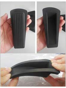 1PC Rubber Wedge Door Stoppers For Floor, Door Gaps And Prevent The Lock-Outs, Floor Sturdy Stackable Door Stop For Carpet Heavy Duty Door - Multicolor - View 4