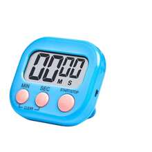 1个数字厨房计时器 | 双显示屏，多功能秒表，带开始/停止按钮、闹钟和计数器 - 烘焙必备，现代厨房配件，小巧设计，粉色/白色/绿色/红色/蓝色可选[不含电池] - 彩色 - 查看 17