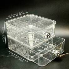 1pc Large Capacity X-Drawer Desktop Organizer, Multipurpose Storage Box For Cosmetics Skincare Remote Controls, Countertop Organizer For Vanity Bathroom Office