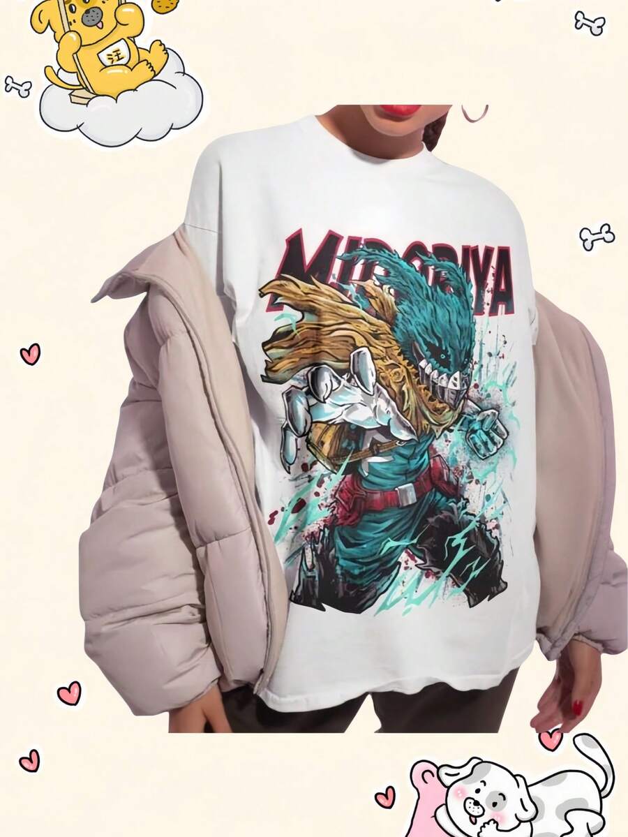 Fashion Deadpool Wolverine T Shirt Streetwear Short Sleeve Hip Hop Casual T-Shirt Vintage Amusing Cool Harajuku Cute Graphic Unisex Tops - 白色 - 查看 1