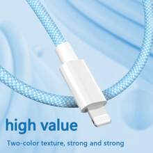 OIITH Cable de carga rápida USB Tipo C a Lightning certificado MFI, trenzado, de 1m, 1.5m o 2m, con potencia máxima de 27W, compatible con iPhone 11, 12, 13, 14 Pro Max, XR, Xs, X, SE, 8, 7, 6 Plus, iPad, iPod y
