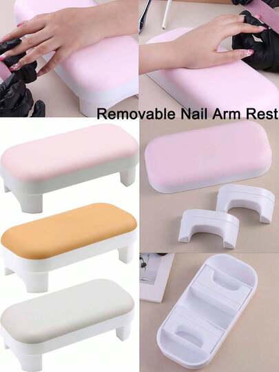 可拆卸美甲扶手、美甲技术美甲手托、马卡龙手托架（用于水晶美甲）、便携式水晶手托、美甲枕扶手、美甲桌美甲用品、美甲用品、美甲工具、美甲工具、返回