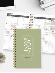 Trees 2025-2027 Planner Weekly And Monthly Notebook Spiral Day Plan Academic Appointment Book Agenda Journal To Increase Productivity, 8*6 Inches
