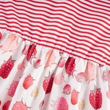 2025 BestEnlifety 3-10T Girls Dresses Sleeveless Summer Dress Bowknot Strap Sundress - 草莓條紋 - 查看 4