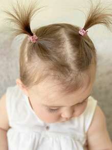 870pcs/Set Baby Girls' Basic Princess Hair Accessories Set, Including Elastic Hair Bands, Star/Butterfly Hair Clips, Pearl Flower Hair Clips, Barrettes, Suitable For Daily Use And Gift