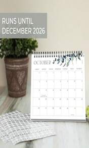 Aesthetic Desk Calendar 2025-2026 - Runs June 2025 Until December 2026 - Beautiful Small Flip Desktop Calendar For Easy Organizing - 白色 - 查看 5