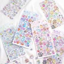 Cute 3D Fluffy Stickers, Kawaii Resin Animal Cartoon Stickers, Small DIY Stickers For Scrapbooking, Notebooks, Laptops, Water Bottles (Random Styles)