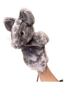 Marioneta Títeres Muñeca De Mano Animales Niños Tela Peluch - Ratón - Ver 1