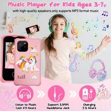 Kids Smartphone Toy With 32GB Card, 2.8" Touchscreen Travel Set With Wrist Strap, Dual Selfie Cameras + Music Player, 8 Games & 20 Photo Stickers, Perfect Gift For Boys Girls Ages 3-12