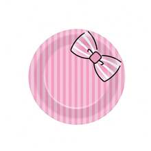 10 Stücke/20 Stücke/40 Stücke/50 Stücke/Set, Kawaii Party Dekoration süße Anime Pappteller Animations-Thema Geschirr Set, Cartoon Pappteller in süßen rosa und lila Farben, ideal für Taufe, Geburtstag und andere Partys, 7 Zoll Teller