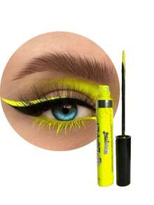 Delineadores neón Lovly, colores fluorescentes y vibrantes, fórmula cremosa fácil de aplicar, alta duración, ideal para looks originales. - Amarillo - Ver 1
