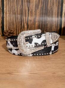 Black and White Cow Pattern Rivets