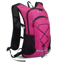 Hydration Backpack Hiking Backpack For Hiking Trail Running Cycling Marathon - 玫紅色 - 查看 1