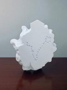 Decoração Enfeites Presente Signo Peixes Decorativo Zodíaco Presente Peixe - Branco - Visão 3