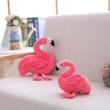 逼真的火烈鸟毛绒玩具柔软毛绒填充动物火烈鸟枕头卡哇伊毛绒房间装饰儿童生日礼物圣诞礼物