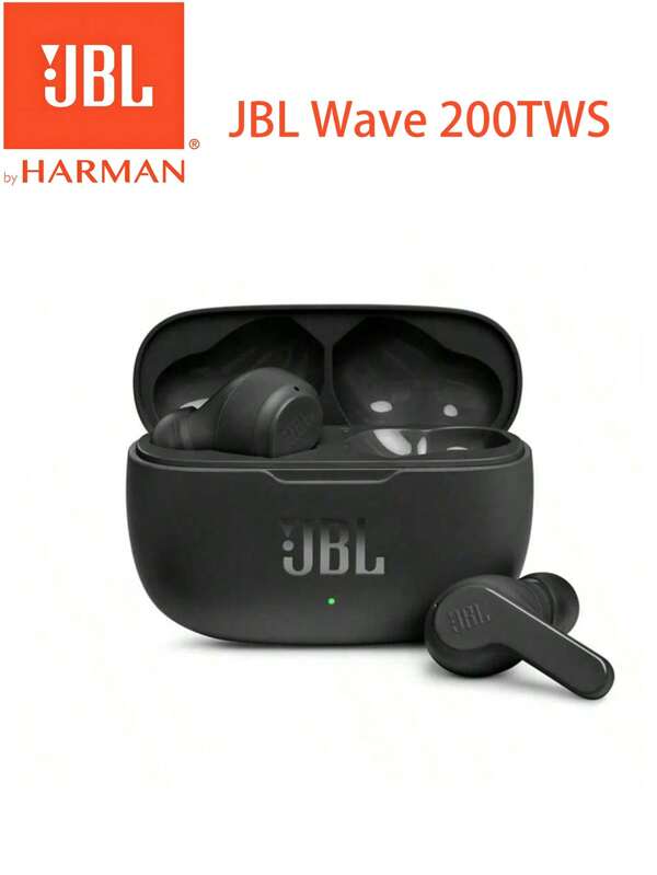 JBL JBL WAVE 200 mit True Wireless Ohrhörern, JBL W200 Bluetooth 5.0 Ohrhörer, Sportskopfhörer mit Mikrofon
