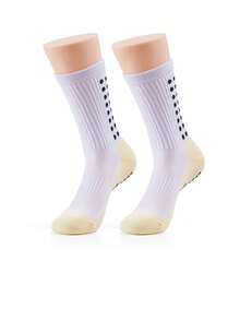 6pcs Men's High-Performance Outdoor Sports Socks With Improved Traction, Moisture-Wicking Fabric, Suitable For Football, Basketball And Running - Multicolor - View 12